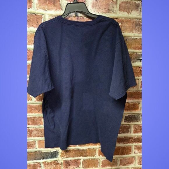 Adidas Navy Go-To Tee XL Crew Neck Relaxed Fit Casual Cotton T-Shirt Men’s - Picture 3 of 6